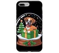 Christmas Snow Globe Boxer Dog X-Mas Tree Case for iPhone 7 Plus/8 Plus