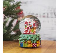 Christmas Snow Globe Crystal Box with Snowflakes Musical Snow Globes We Wish You a Merry Christmas 100mm,Santa Claus