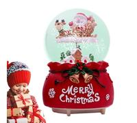 Christmas Snow Globe | Hand Painting Christmas Musical House - Color Changing LED Lights Music Box Home Decor, Snow Globes for Girls Women Kids