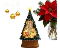 Christmas Snow Globe Lantern | 6 Hour Timer with Music | Bright Christmas Table Snow Globe for Dining Room Sill Shelf Living Room Bedroom Friends Teenagers Men