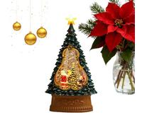 Christmas Snow Globe Lantern - 6-Hour Timer with Music,Christmas Table Lighted Snow Globe - for Mantel Dining Room Shelf Bedroom Windowsill Friends Teens Adults