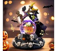 Christmas Snow Globe Lantern (Magic Witch)