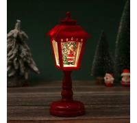 Christmas Snow Globe Lantern, Musical Christmas Lantern Lights with Water Filled, Usb Charging Light up Snow Globe, Vintage Hexagonal Christmas Glitter Lantern for Table Fireplace