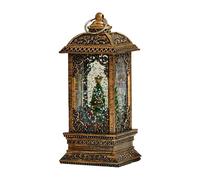 Christmas Snow Globe Lantern | Retro Lighted Holiday Decoration With Santa Scene | Festive Seasonal Prop For Home Décor For Friends Teens Adults Men Women Tree Or Windowsill Display