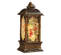 Christmas Snow Globe Lantern With Music - Lighted Christmas Decor With Glitter, Battery Operated Musical Light For Home, Gift