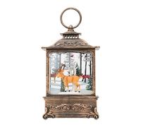 Christmas Snow Globe Lights: Christmas Scene, Lighted Snow Globe, Christmas Scene, Rotating LED Snow Globe, Snow Glow Brant Ornament, Snow Globe Lantern with Remiri