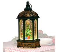 Christmas Snow Globe, Liquid Glitter Lantern - Luminous Decoration for Parties, Festivals and Home Desk