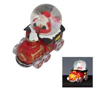 Christmas Snow Globe Mini Waterball 7cm Patterned Christmas Train Design (Santa)