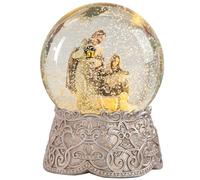 Christmas Snow Globe, Nativity Musical Snow Globe Color Change Battery Operated Lighted Tabletop for Kids' Gift, Christmas Home Décor