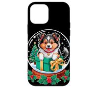 Christmas Snow Globe Shetland Sheepdog X-Mas Tree Sheltie Case for iPhone 12 mini
