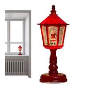 Christmas Snow Globes | Warm Light Snow Globe Lanterns That Light Up Glitter - Battery Powered Hexagonal Wind Lamp Decoration for Dining Table Fireplace Porch Window Sill