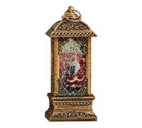 Christmas Snow Lantern, With Warm LED Lights, 5.3x5.3x14cm, Christmas Snow Globe Lantern, Lighted Santa Decoration, Elegant And Battery Operated, For Home, Bedroom, Windowsill