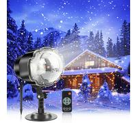 Christmas Snowfall Projector Lights Waterproof LED for Outdoor Use with RF Remote Timer High Brightness Wide Coverage Decor