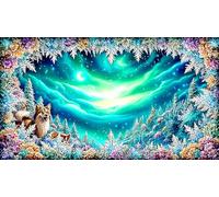 Christmas snowflake 1000 Pieces Recycled Paper Puzzle - Educational Decompression Home Activity for Adults 38x52/1000pcs