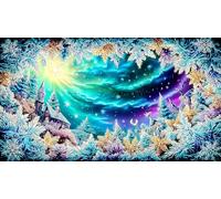 Christmas snowflake Adult Jigsaws 1000 Pieces - Fun Challenging Game Recycled Paper Great Gift Idea for Home 38x52/1000pcs