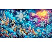 Christmas-snowflake Adult Jigsaws 1000Pc Fun and Challenging Family Game Puzzle Game Educational Game Challenge Beautiful Decoration Puzzle 70x50/1000pcs