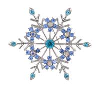 Christmas Snowflake Brooch for Women,Sparkly Rhinestone Crystal Snowflake Lapel Pins Christmas Brooches Colorful Winter Brooch Pins Clothing Hat Bag Skirt Accessories Xmas Jewelry, L, Enamel, no