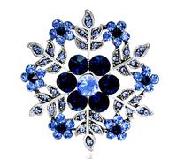 Christmas Snowflake Brooch for Women,Sparkly Rhinestone Crystal Snowflake Lapel Pins Christmas Brooches Colorful Winter Brooch Pins Clothing Hat Bag Skirt Accessories Xmas Jewelry, L, Enamel, no