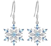 Christmas Snowflake Earrings - Dangle Earrings for Women and Girls - Perfect Jewelry Gifts