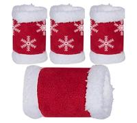 Christmas Snowflake Horse Leg Guards - 4 Pieces Christmas Snowflake Pattern Horse Leg Guards for Training Equestrian Sports Protection Winter Riding