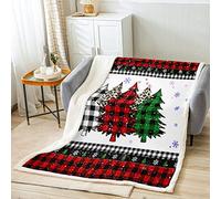 Christmas Snowflake Kids Throw Blanket Plaid Leopard Pine Tree Fleece Blanket,Girls Boy Room/Xmas Cabin Decor,Holiday Rustic Cozy Throws for Bed Couch Sofa, Soft and Breathable(30 x 40 Inches)