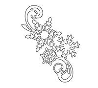 Christmas Snowflake Metal Die Cuts Border Cutting Dies Cut Stencil Scrapbook Metal Cutting Dies for Scrapbooking