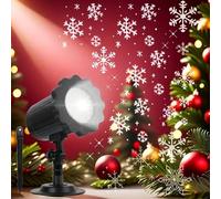Christmas Snowflake Projector Lights Outdoor, Large Snowflake for Indoor Outdoor Decoration Holiday Garden Party