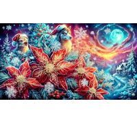 Christmas snowflake Puzzle for Adults 1000 Pc - Fun Family Game Educational Challenge Hard Difficult 38x52/1000pcs