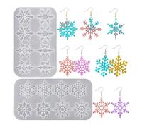 Christmas Snowflake Silicone Molds Versatile Snowflake Resin Moulds Silicone for Christmas Decors Making Epoxy Resin Mold for Pendant