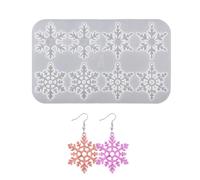 Christmas Snowflake Silicone Molds Versatile Snowflake Resin Silicone for Christmas Decors Making Jewelry Making Tools