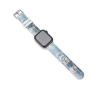 Christmas Snowflake Snowmen Watch Bands Silicone Sport Bands Replacement Strap Wristbands Compatible with Apple Watch 42mm/44mm