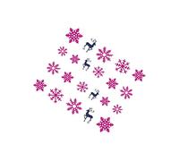 Christmas Snowflakes Flowers Nail Decals Stickers Reindeer Socks Wraps Manicure DIY Dream Catcher Nail Decor 2 6.4 * 5.2 cm