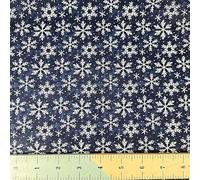 Christmas Snowflakes Prints 100% Cotton 112cm Wide Digitally Printed Fabric for Crafting, Sewing, Patchwork, Dressmaking