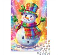 Christmas Snowman 500 Piece Jigsaw Puzzle for Adult Toy Intellectual Game Educational Game for Adult Stress Relief Home Decoration 500pcs (52x38cm)
