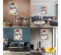 Christmas Snowman 500 Piece Jigsaw Puzzle for Adult Toy Intellectual Game Educational Game for Adult Stress Relief Home Decoration 500pcs (52x38cm)