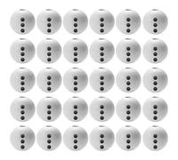 Christmas Snowman Beads, 20 mm White Christmas Round Wooden Beads, No Odor, A Must for Craftsmen, Create Your Own Handicrafts, Suitable for Making Key Chains and Bag Decorations