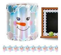 Christmas Snowman - Black Festive Bulletin Board Trim | Seasonal Decoration for Classroom, Office, Home, Party, Country Style, Meeting Room.