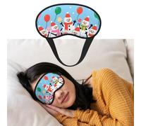 Christmas Snowman Candy Eye Masks for Sleep Soft Comfort Sleep Masks with Elastic Strap Adjustable Blackout Eye Shade Covers for Women Men Travel/Sleeping