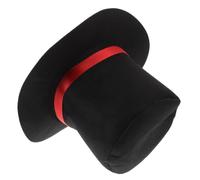 Christmas Snowman Costume Hat with Red Ribbon, Acrylic Festive Headwear | Soft Comfortable Minimalist Style, for Holiday Photo Shoots, Christmas Parties, Ornaments and Craft Projects