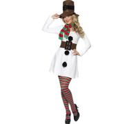 Medium Ladies Miss Snowman Costume - costume snowman dress miss christmas fancy ladies outfit womens