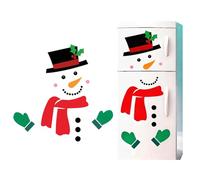 Christmas Snowman Fridge Magnets Set, Waterproof Merry Xmas Magnet Stickers for Refrigerator, Garage Doors & Car Decor with DIY Design - Perfect Holiday Decorations (Christmas Snowma)