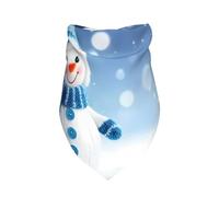 Christmas Snowman in The Snow Print Dog Bandana 1 Pack Premium Triangle Scarf Washable Birthday Pet Accessories for Neutral Large Dogs