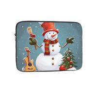 Christmas Snowman Laptop Case 12 inch, Water Resistant Laptop Sleeve Shockproof Protective Traveling Computer Bag Portable Business Briefcase for Men Women
