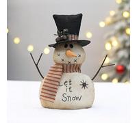 Christmas snowman ornament designed for indoor and outdoor holiday settings, perfect for adding a cozy and spirited feel to your home decor (A)