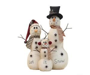 Christmas snowman ornament designed for indoor and outdoor use, perfect for enhancing holiday decor with a whimsical and cheerful festive (A)