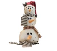 Christmas snowman ornament suitable for indoor and outdoor use, made with fabric and PP cotton to enhance festive decor (B)