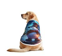 Christmas Snowman Performing Magic Tricks Pet T-Shirts for Dogs-Dog Clothes for Large and Medium Dogs, Comfortable Dog Shirts, Perfect for Daily Wear