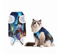 Christmas Snowman Performing Magic Tricks Recovery Suit for Dogs Cats After Surgery,Pet Recovery Shirt, Dog Onesies Pet Surgery Recovery Suit