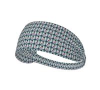 Christmas Snowman Print Ultra-Soft Elastic Headband Breathable Sports Stretchable Yoga Running Gym Travel