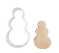 Christmas Snowman Simple Cookie Cutter - 3 Sizes